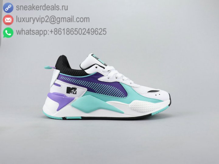 Puma RS-X Reinvention MTV Limited Unisex Trainer Running Shoes White Purple Size 36-45